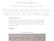 Tablet Screenshot of foodieinberlin.com